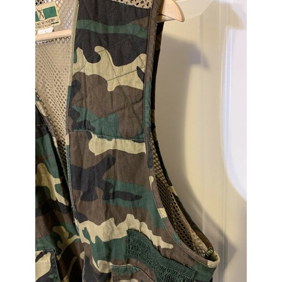 Game Winner Sportswear Camo Hunting Vest 5 Pocket Back Game bag Sz ‎ L 42/44 - Picture 6 of 7